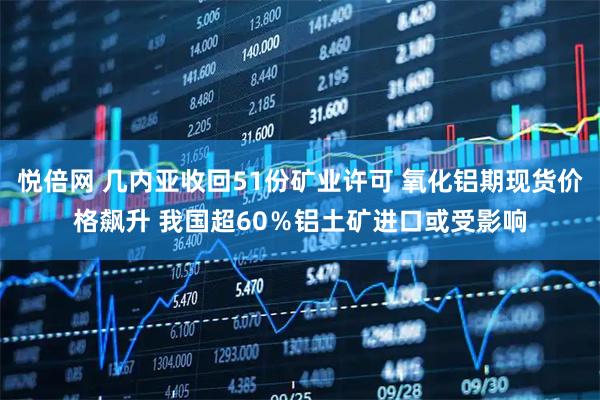 悦倍网 几内亚收回51份矿业许可 氧化铝期现货价格飙升 我国超60％铝土矿进口或受影响