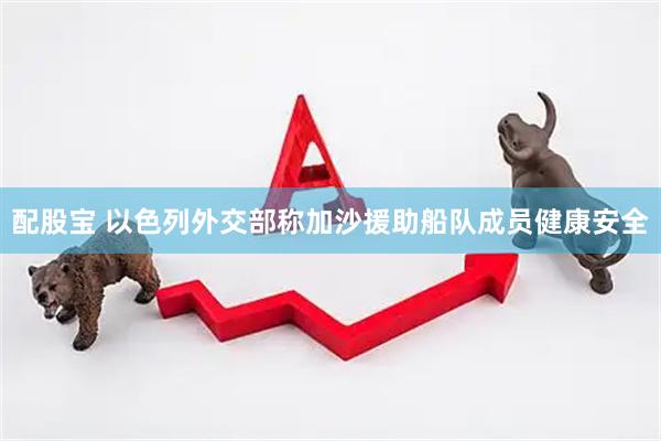 配股宝 以色列外交部称加沙援助船队成员健康安全