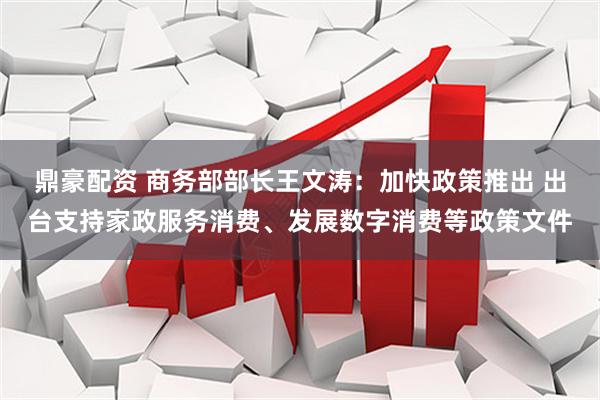 鼎豪配资 商务部部长王文涛:加快政策推出 出台支持家政服务消费、发展数字消费等政策文件