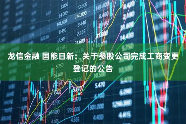 龙信金融 国能日新：关于参股公司完成工商变更登记的公告